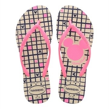 Sandália Havaianas Slim Disney Bege Palha 35/36