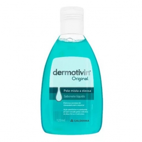 Dermotivin Original Sabonete Líquido Pele Mista Oleosa 120ml