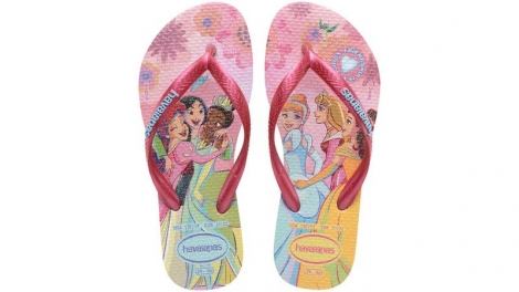 Sandália Havaianas Slim Kids Princess Rosa Clay 31/32