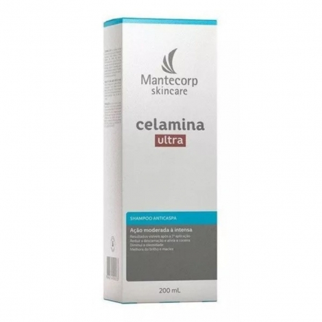 Shampoo Mantecorp Anticaspa e Coceira Celamina Ultra 200ml
