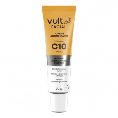 Creme Antioxidante Vitamina C10 Pura Antienvelhecimento Vult