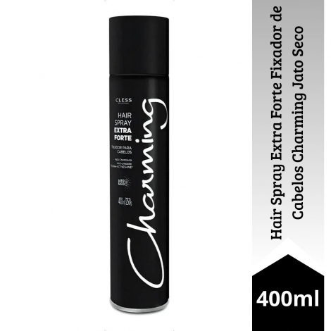 Hair Spray Extra Forte Fixador de Cabelos Charming Jato Seco