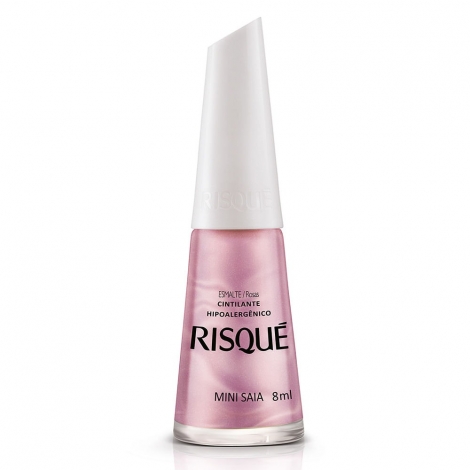 Esmalte Risqué Mini Saia Cintilante 8ml – Elegância em Miniatura