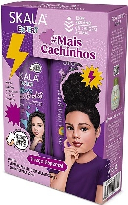 Kit Skala #Mais Cachinhos Shampoo + Condicionador 525ml