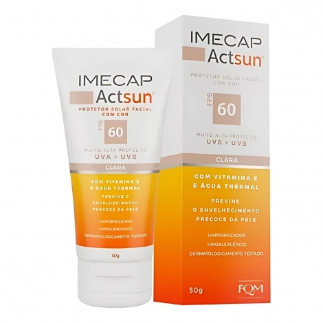 Protetor Solar Corpo Imecap Actsun Fps 60 Cor Clara 50g