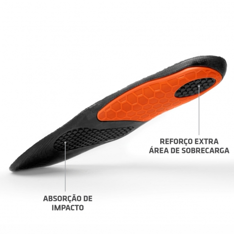 Palmilha de Gel Foot Balance Prottector – Preta, Tamanho único recortável P35‑43