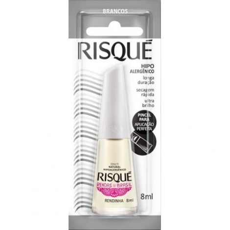 Esmalte Risqué Renda Brasil Rendinha Cremoso 8ml – Nude Sofisticado e Delicado