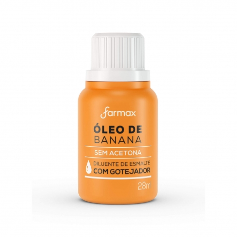 Óleo Banana Diluente Farmax 28 mL – Nutrição e Proteção da Pele