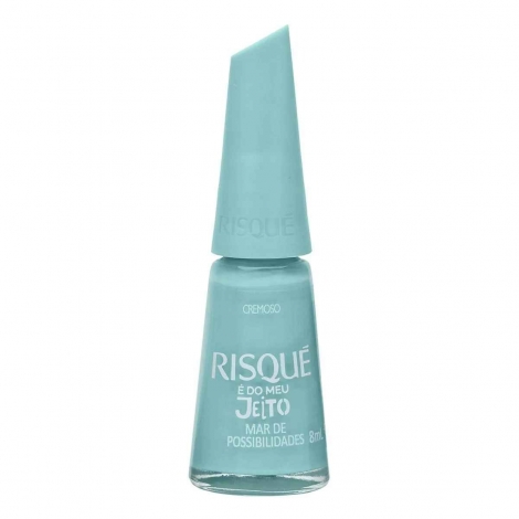Esmalte Risqué Do Meu Jeito Mar Possibilidade 8ml – Azul Cremoso Inspirador