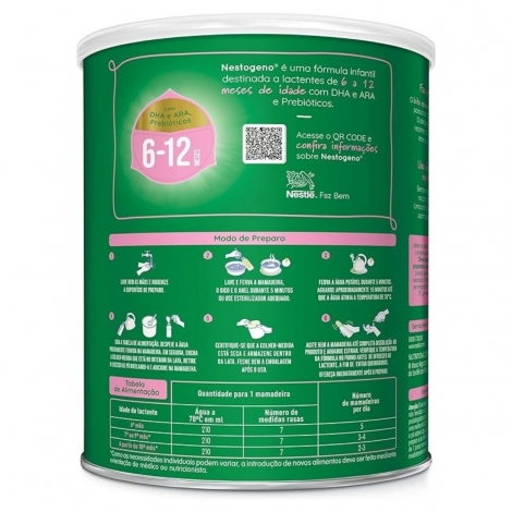 Leite Infantil Nestlé Nestogeno 6 a 12 Meses 800g