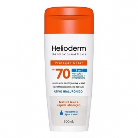 Helioderm Protetor Solar UVA + UVB Corporal FPS 70 200ml