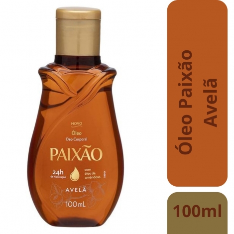 Óleo Desodorante Corporal Amêndoa Avelã Paixão Frasco 100ml