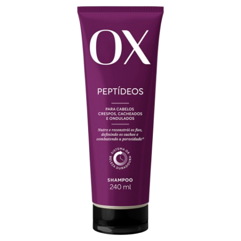 Shampoo Ox Peptídeos 240ml – Fortalecimento e Reparação Capilar