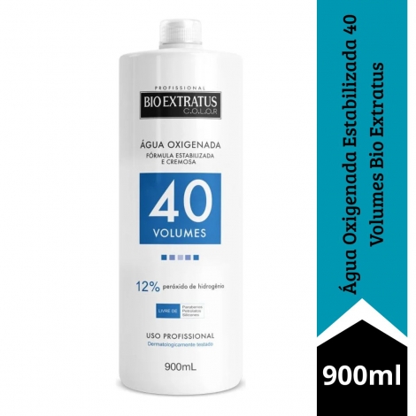 Água Oxigenada Estabilizada 40 Volumes Bio Extratus 900ml