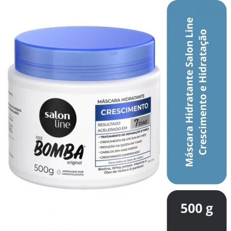 Máscara SOS Bomba Salon Line Crescimento e Hidratação 500g