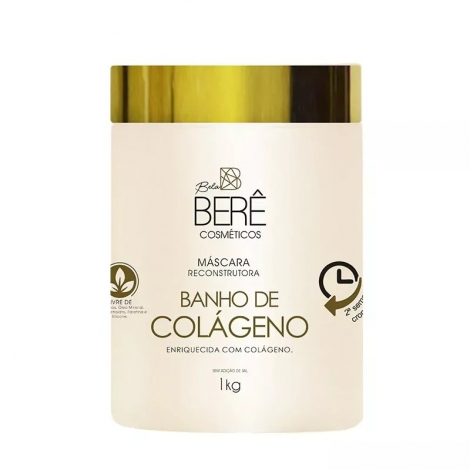 Bela Bere Máscara Reconstrutora Banho de Colágeno 1Kg