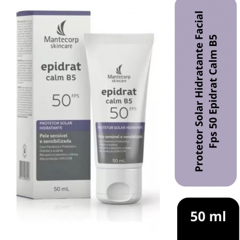 Protetor Solar Hidratante Facial Fps 50 Epidrat Calm B5 50ml