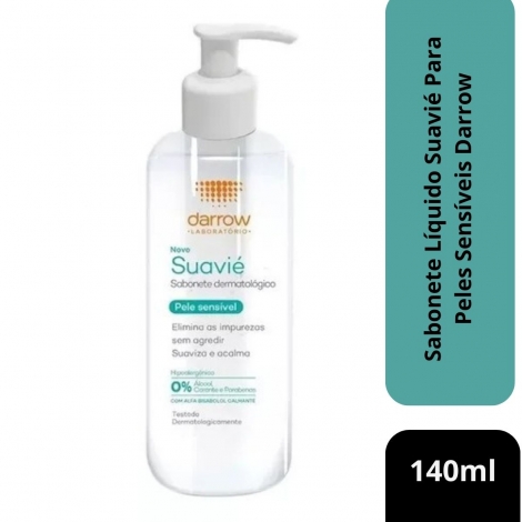 Sabonete Líquido Suavié Para Peles Sensíveis Darrow 140ml