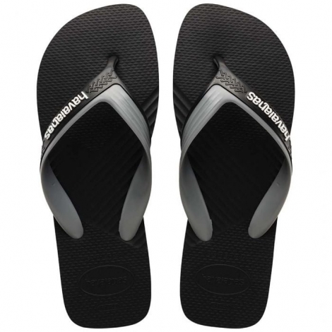 Sandália Havaianas Dual Preto Cinza Aço 39/40