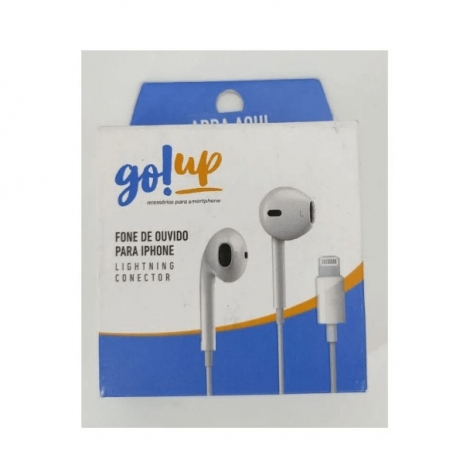 Fone de Ouvido Tipo iPhone Go!Up – Qualidade e Conforto na Sua Música