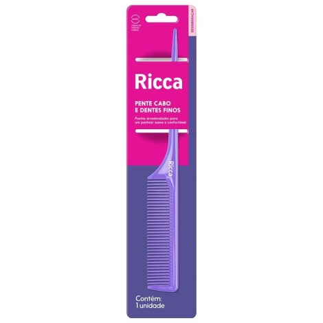 Pente Ricca Basic Cabo Fino para Mechas