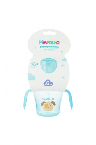 Copo de Treinamento Pimpolho Azul Cachorro 150ml – Conforto e Praticidade para os Pequenos