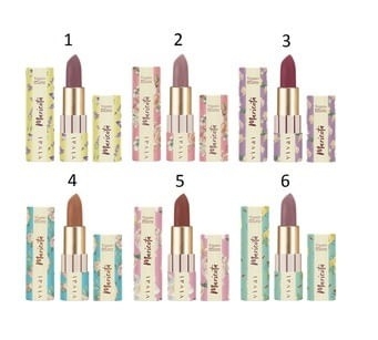 Batom Maricota Matte Vegano – Coleção Natural 6 Cores