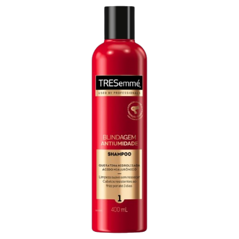 Shampoo TRESemmé Blindagem Antiumidade 400 ml – Antifrizz e Proteção Duradoura