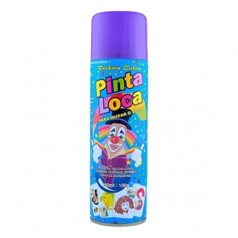Pinta Loca Tinta Spray de Cor Roxo Fashion Colors 150ml