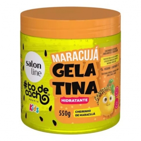 Gelatina ToDeCacho Kids Maracujá Hidratante Salon Line 550g