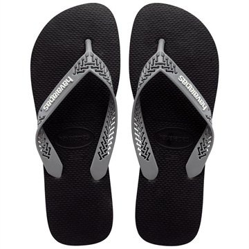 Sandália Havaianas Power Light Solid Preto/Cinza Aço 37/38