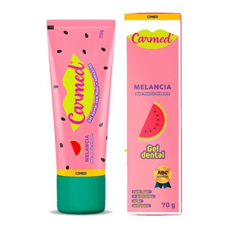 Sorriso Refrescante – Gel Dental Carmed Melancia 70g com Flúor