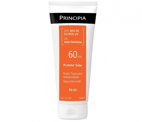Protetor Solar Facial e Corporal Principia FPS60 PS-03 200ml