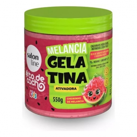 Gelatina Hidratação De Cachos Kids Melancia Salon Line 550g