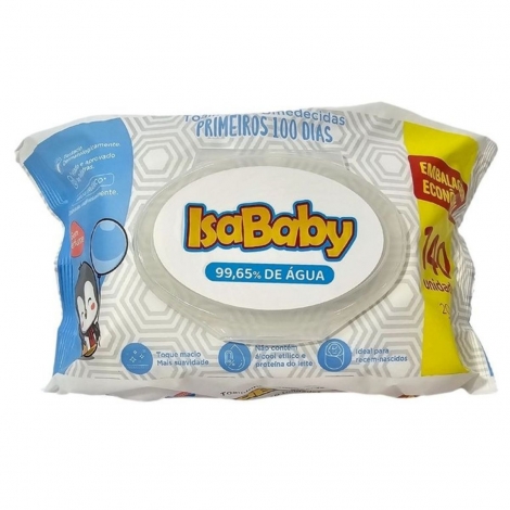 Toalhas Umedecidas Isababy Flip Top 140 Unidades
