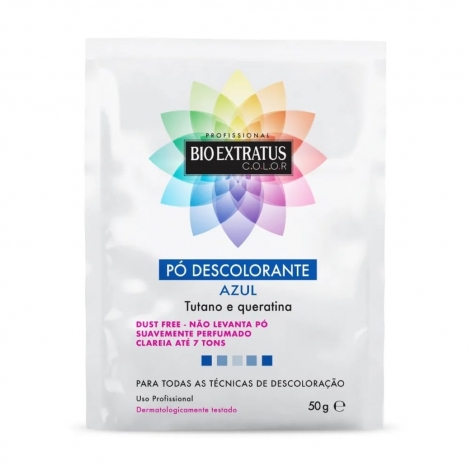 Pó Descolorante Azul Bio Extratus Tutano e Queratina 50g