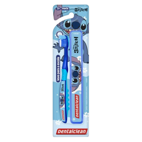 Escova Dental Infantil Escolar Stitch Macia