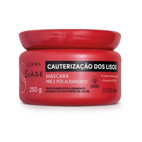 Máscara Capilar Eudora Siàge Cauterização Dos Lisos 250G