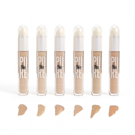 Corretivo Líquido Matte Pure Skin Vivai 6 g – Alta Cobertura & Esponja Integrada
