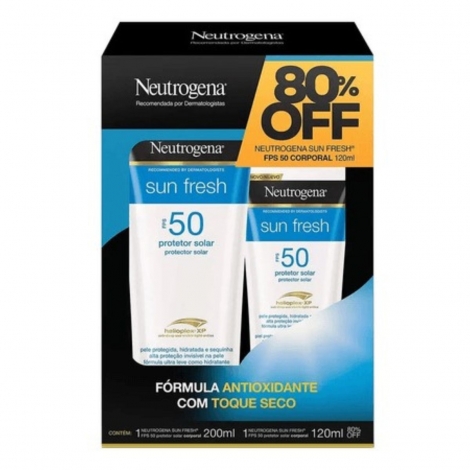 Kit Neutrogena Sun Fresh FPS 50 Protetor Solar Promopack