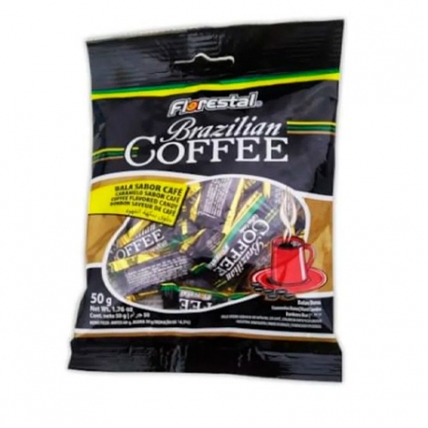 Bala Brazilian Coffee Florestal Pacote com 14 Unidades 50g