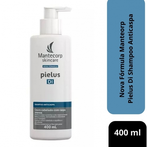 Nova Fórmula Manteorp Pielus Di Shampoo Anticaspa 400ml