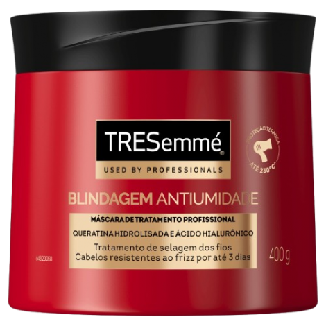 Máscara TRESemmé Blindagem Antiumidade 400 g – Antifrizz Proteção Profunda