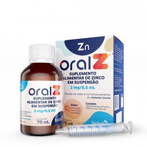 Oral Z Suplemento de Zinco 4mg Biolab 75ml – Suspensão Oral