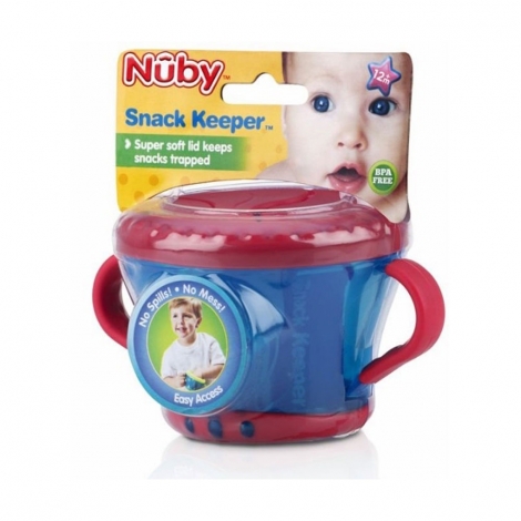 Porta Lanchinho Nuby Vermelho – Ideal para Snacks com Segurança e Praticidade