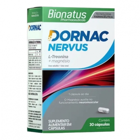 Dornac Nervus com 30 Cápsulas – L-Treonina e Magnésio
