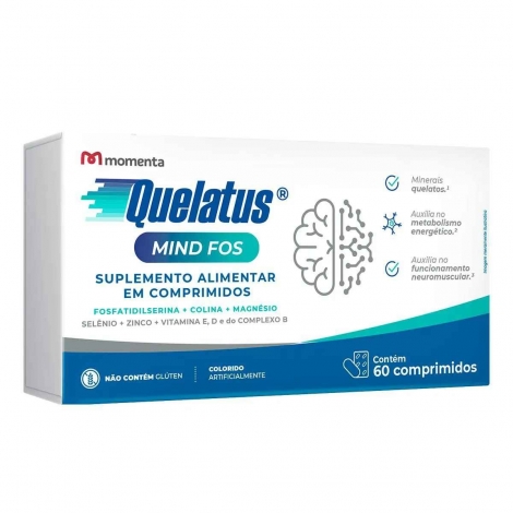 Quelatus Mind Fos 60 Comprimidos – Suporte Cognitivo