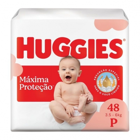 Fralda Huggies Máxima Proteção P 48 Unidades