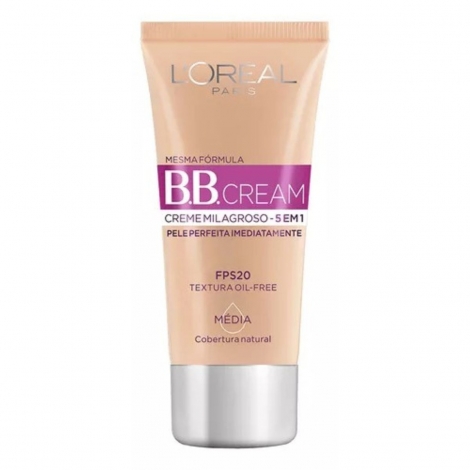 L'Oréal Paris Base Facial BB Cream FPS 20 Cor Média 30ml