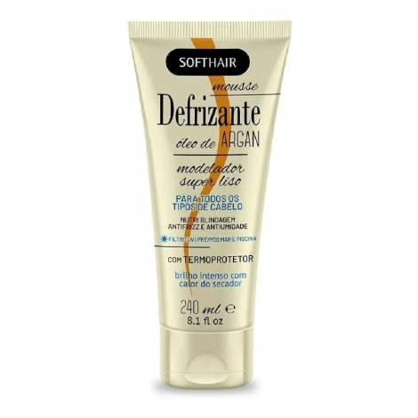 Mousse Defrizante Óleo de Argan Modelador com Termoprotetor